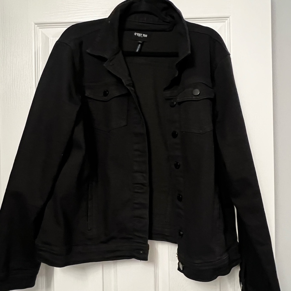 C’est 101 Black Jean Jacket